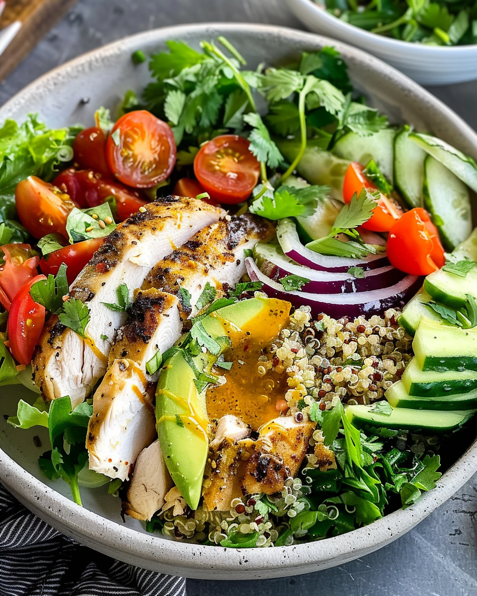 Best Chicken and Quinoa Salad Bowl Recipe (Easy, Step-by-Step)