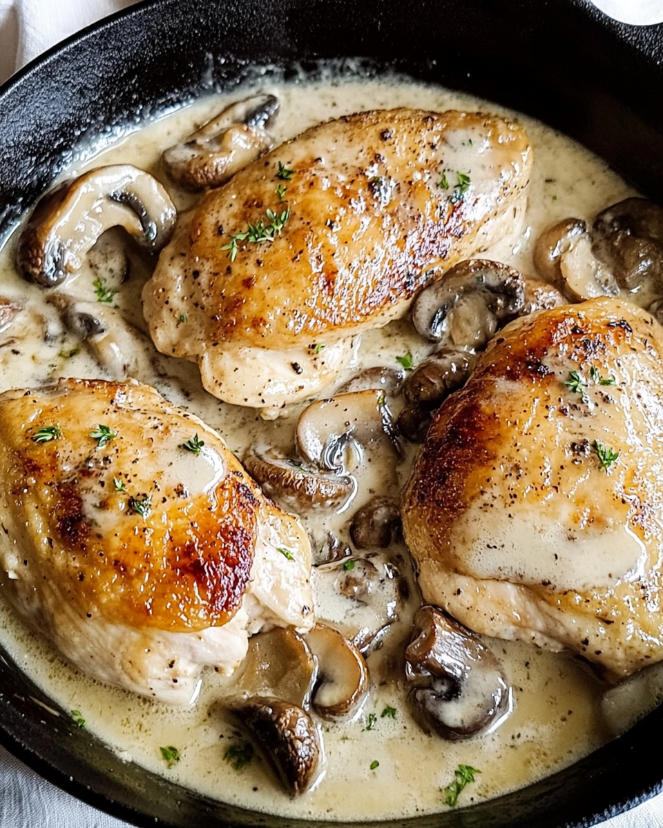 Easy Chicken with mustard and mushrooms Recipe You Can Master