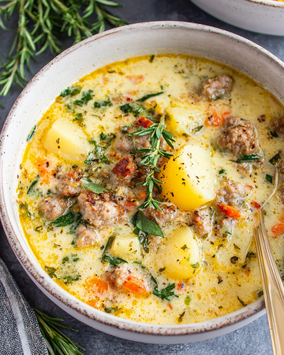 Cozy Italian Sausage and Potato Soup recipe