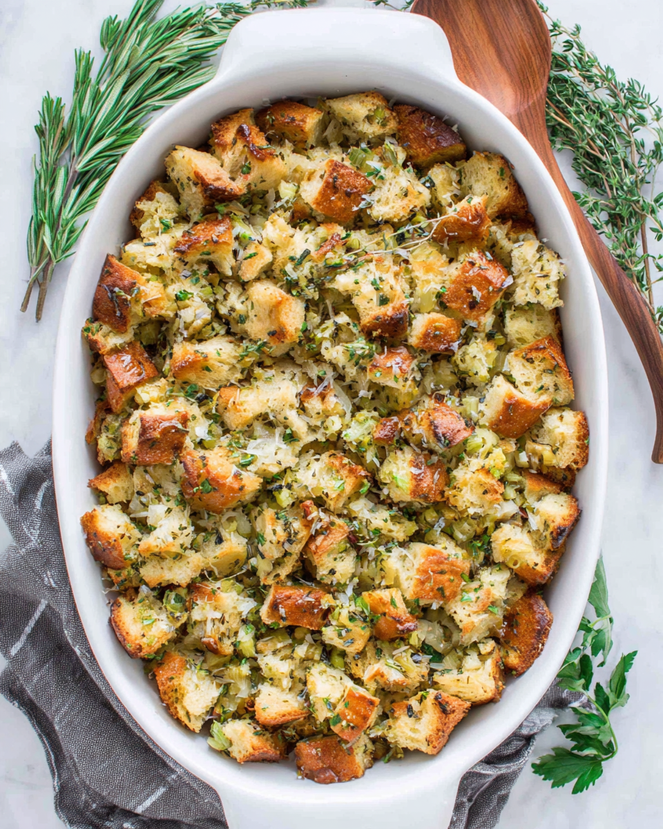 A Comforting Buttery Herb Stuffing for Thanksgiving