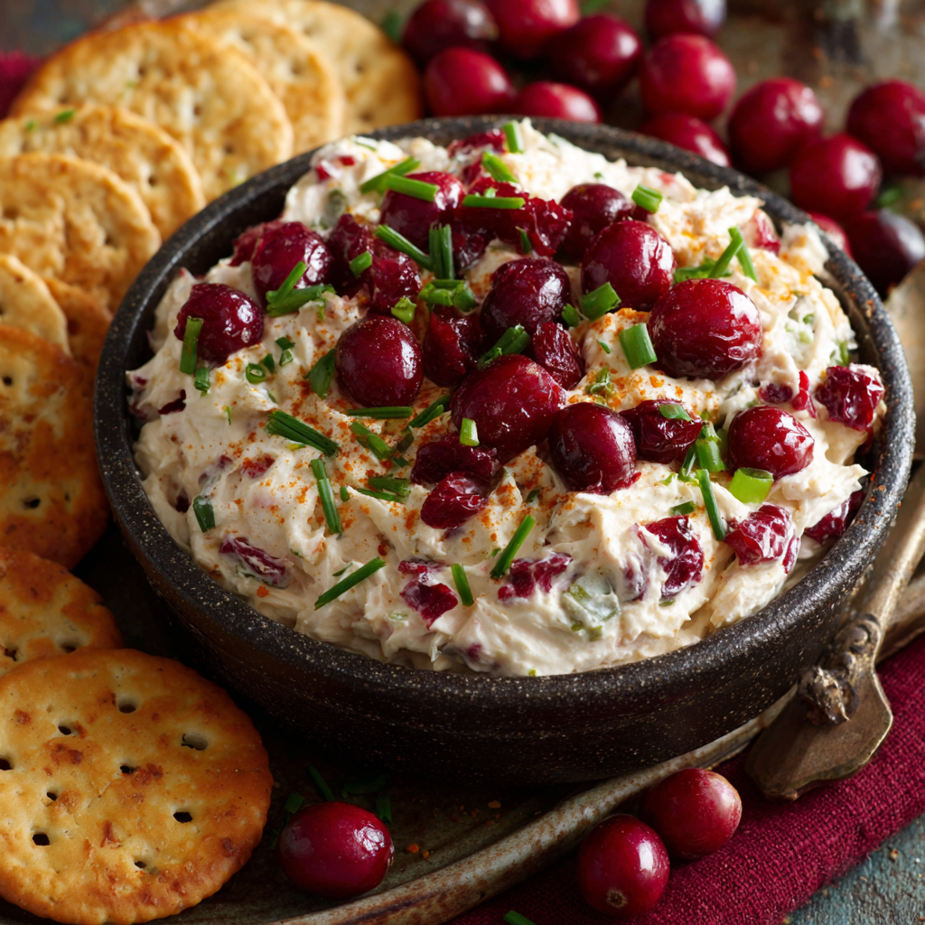 A Delightful Cranberry Jalapeño Cream Cheese Dip