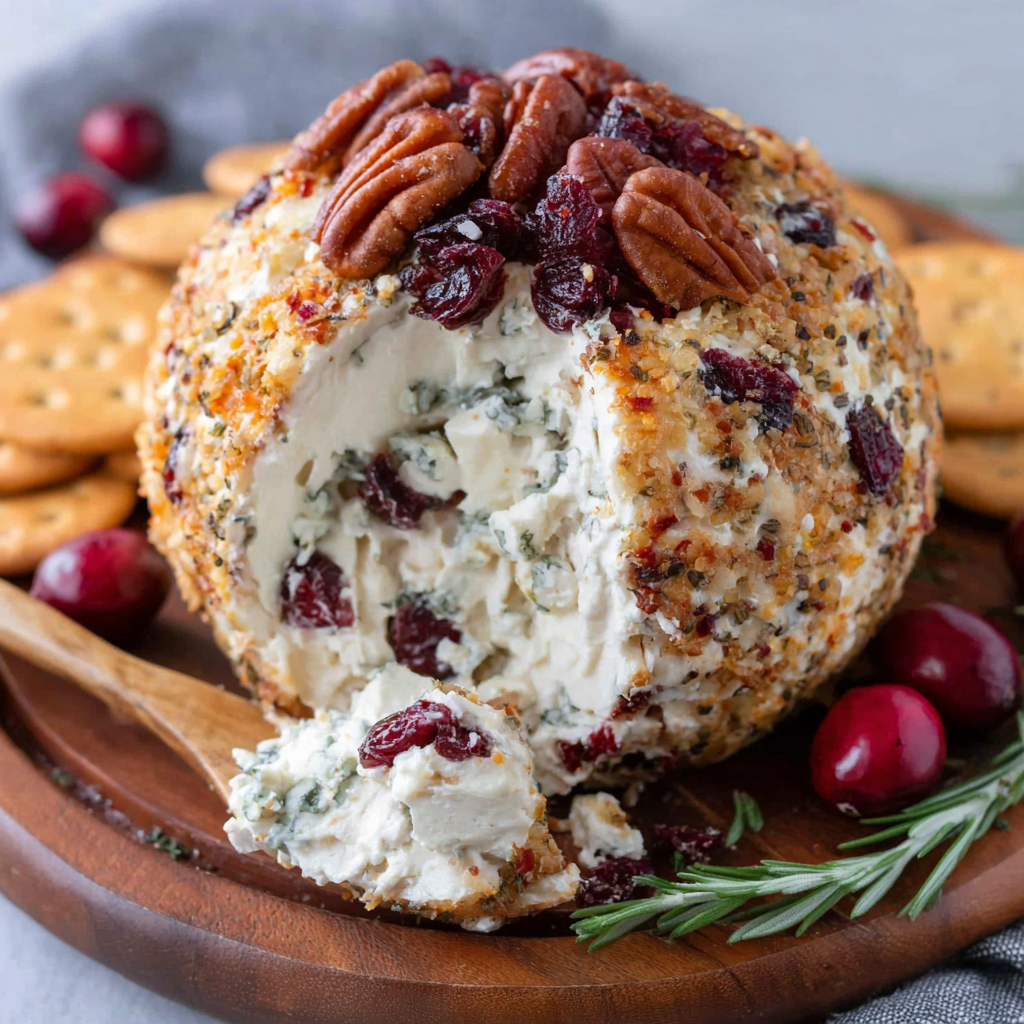 Crafting a Delightful Blue Cheese & Cranberry Cheese Ball