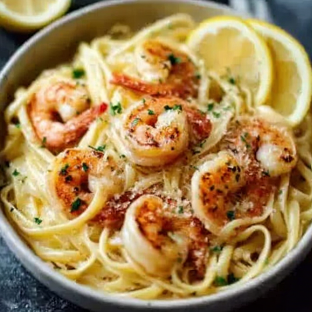Creamy Lemon Shrimp Pasta for Quick Dinner Delights