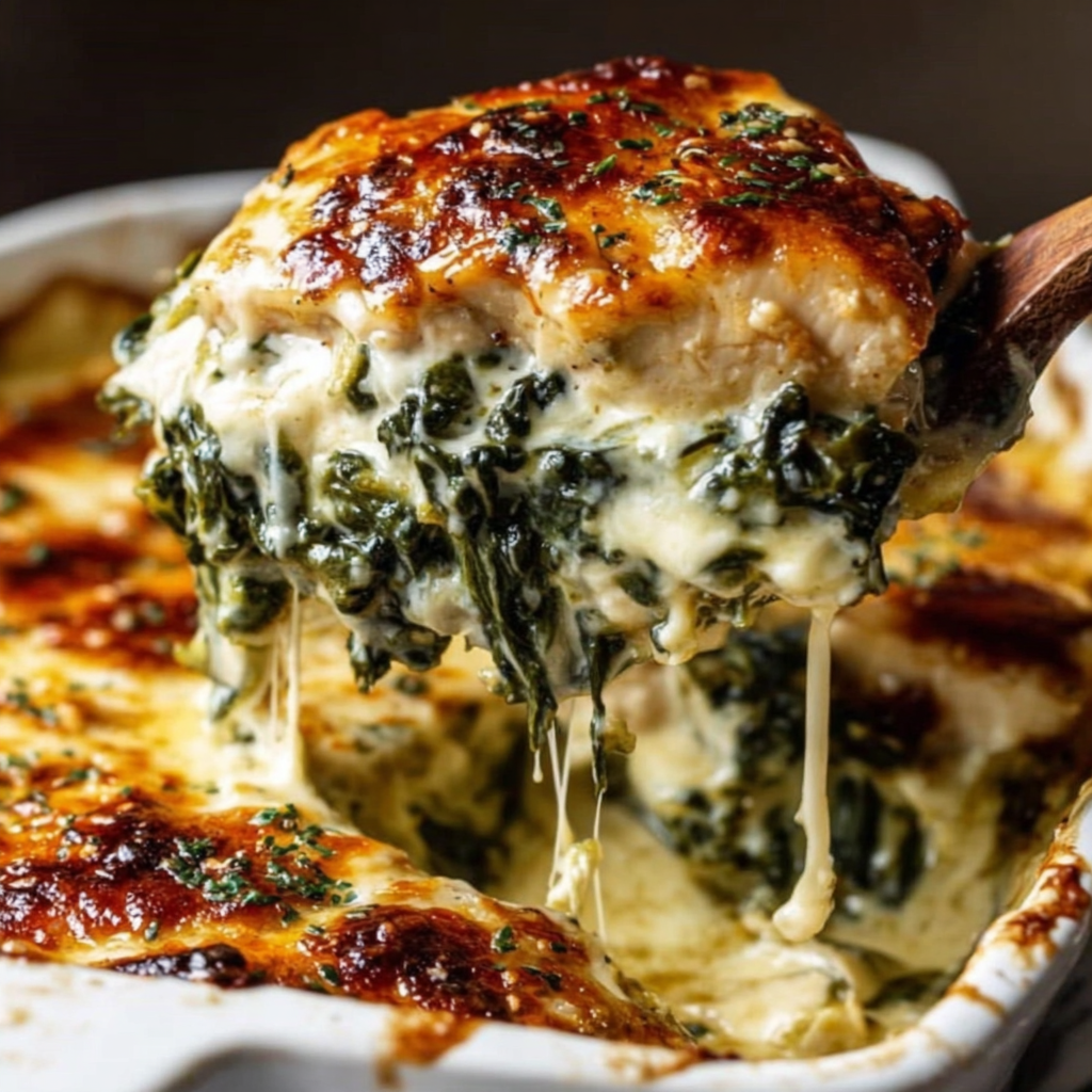 Creamy Spinach Chicken Casserole Delight