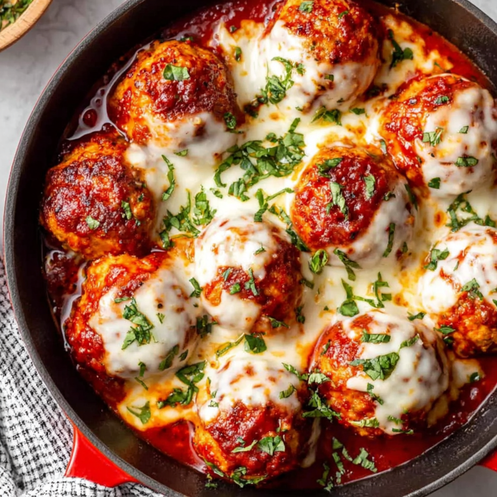 Delicious Chicken Parmesan Meatballs Recipe