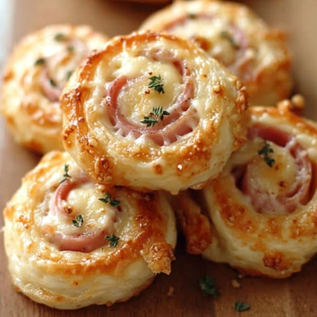 Deliciously Simple Baked Ham and Cheese Pinwheels