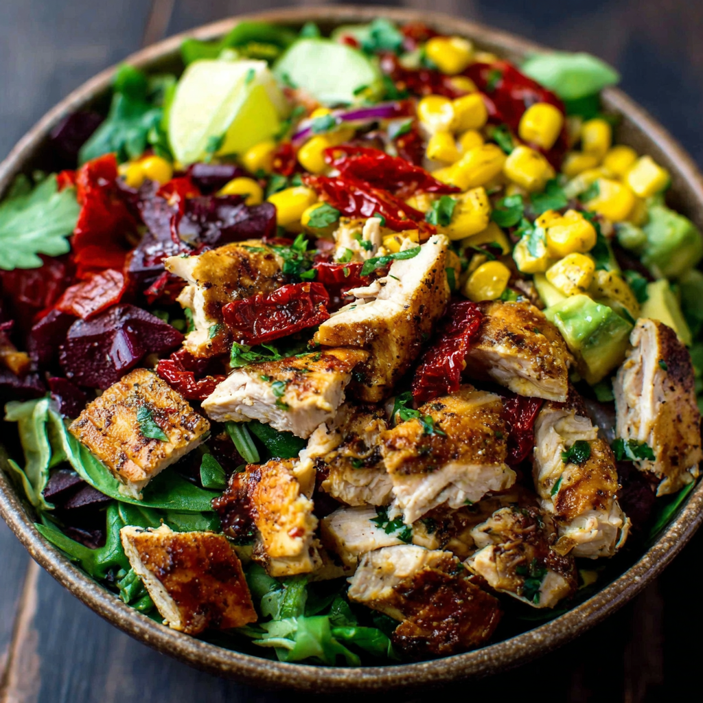 Easy Zesty Southwest Chicken Salad Bowl Recipe