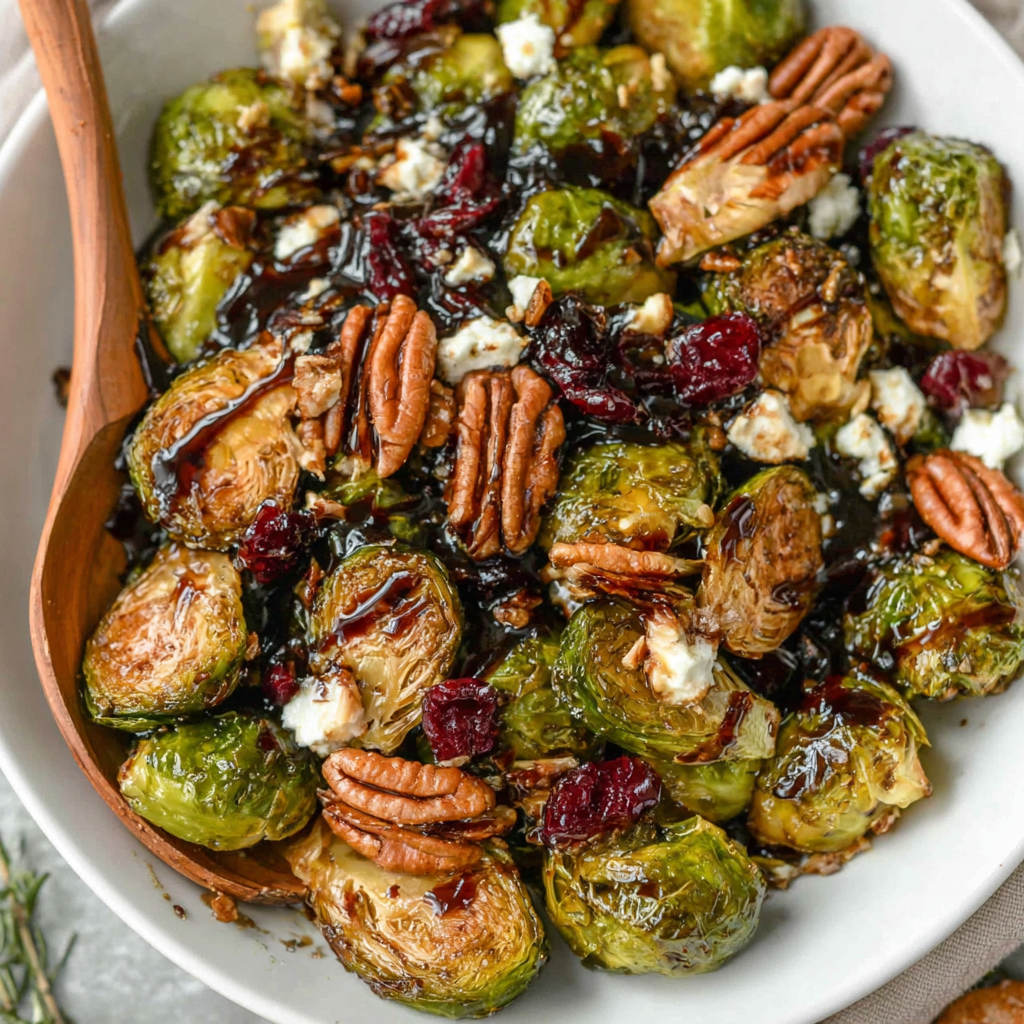 Maple-Balsamic Roasted Brussel Sprouts Recipe