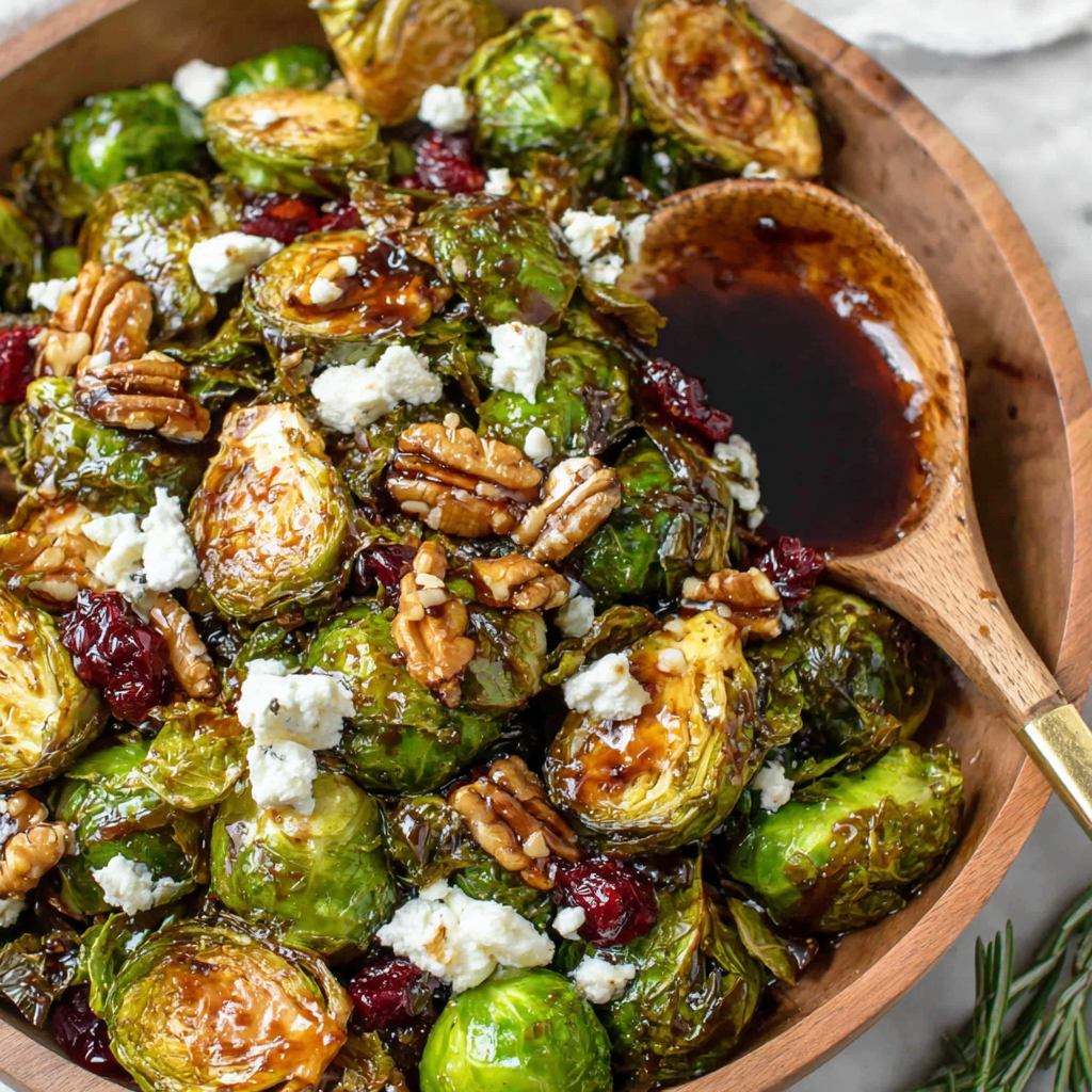 Maple-Balsamic Roasted Brussel Sprouts Recipe