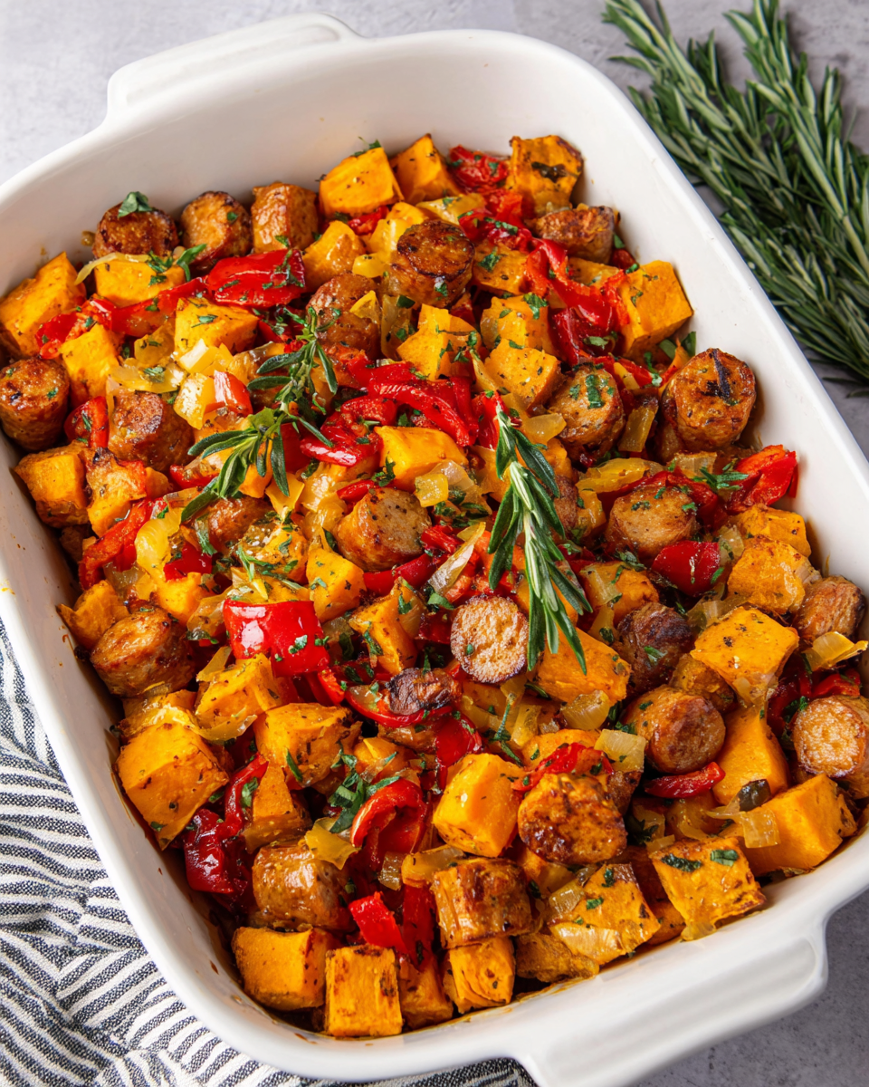Savor the Flavor of Sweet Potato & Sausage Casserole
