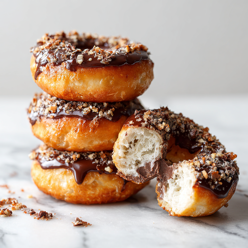 Açma Bread Rings Stuffed with Chocolate Delights