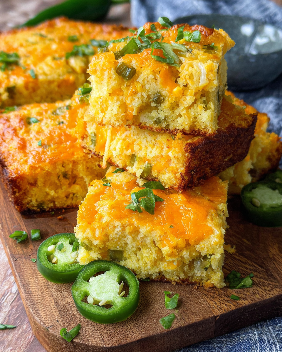 Bold and Flavorful Jalapeño Cheddar Cornbread