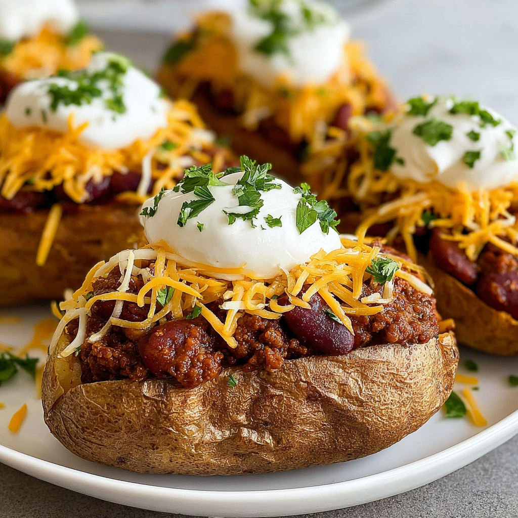 Chili Stuffed Baked Potatoes for Cozy Evenings