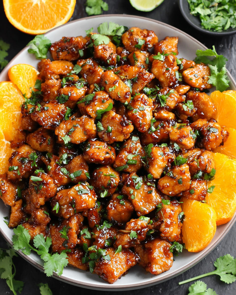 Cilantro Orange Chicken Bites for Flavorful Snacking