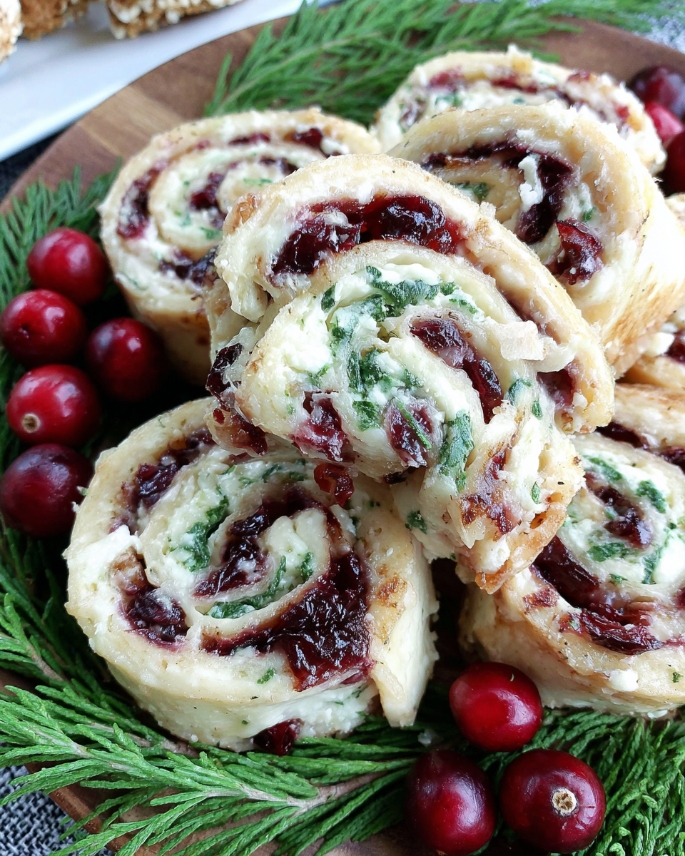 Savor the Festive Flavors of Christmas Cranberry Pinwheels