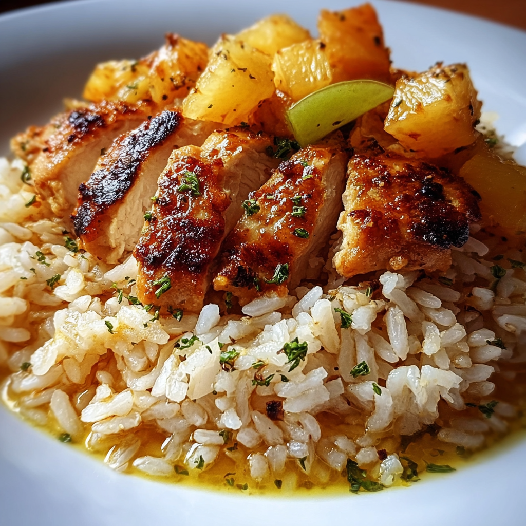 A Bright Twist on Chicken and Rice with Pineapple