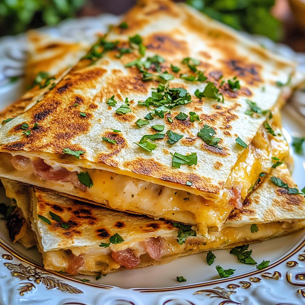 A Delicious Cheesy Chicken Quesadilla Recipe