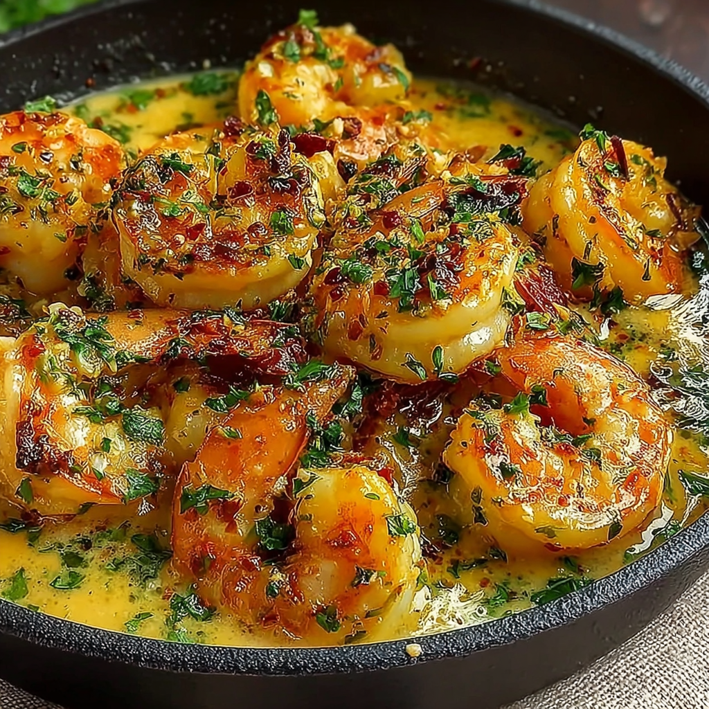 A Delightful Shrimp Dish with Garlic and Coconut Milk