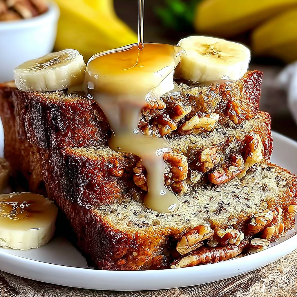 Delicious Banana Bread with Maple Syrup Twist
